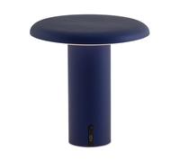 Artemide Lampe de table portable Takku de 19 cm Anodisé bleu