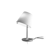 Artemide Lampe de table Melampo Notte, diffuseur gris, base aluminium