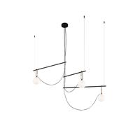 ARTEMIDE lampe à suspension NH S3 14 CLUSTER (Blanc - Verre soufflé, laiton, acier)