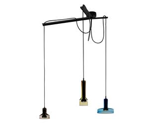 Artemide Stablight Pendelleuchte, bleu / marron / vert ambre