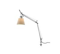 Artemide Tolomeo Basculante Tavolo avec étau Klemmleuchte, Parchemin