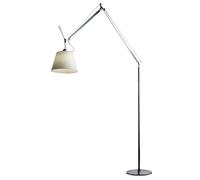 Artemide Tolomeo Mega Terra LED en papier de parchemin Steh-/Bogenleuchte, 3000K, variateur sensoriel, ⌀ 32cm