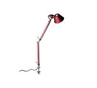 Artemide Tolomeo Micro avec étau Klemmleuchte, rouge
