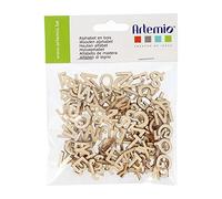 Artemio 11006471 Alphabet en Bois Lettres majuscules (13 mm) Recharge