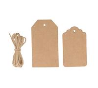 Artemio 11060025 Set de 12 Étiquettes Classiques Kraft Papier Multicolore 8 x 1,5 x 13 cm