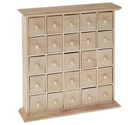Artemio 14001073 Meuble 25 Tiroirs en Bois a Décorer Beige Taille Unique