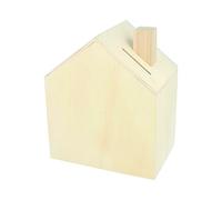 Artemio 14002221 Tirelire à Décorer Maison Bois 12 x 14,5 x 8 cm