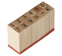Artemio ARTA50 Set de Tampons en Chiffres Bois Multicolore 6 x 2,5 x 3 cm