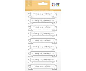 Artemio Autocollants Cartonnés Chipboard Artemio - Mariage Argenté - 3 feuilles