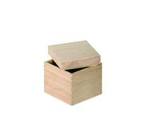 Artemio Boîte Cube à Décorer, Bois, Beige, 12 x 12 x 12 cm VIBB19