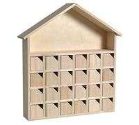 Artemio Calendrier de l'Avent Maison Bois 31,5 x 7 x 34 cm