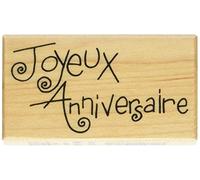 Artemio Joyeux Anniversaire Enfantin Tampon, Bois, Noir, 3,7 x 2,5 x 6,6 cm ARTHD359