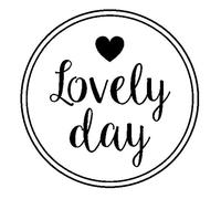 Artemio Lovely Day Tampon, Bois, Noir, 4,5 x 2,5 x 4,5 cm ARTHE1022