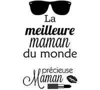 Artemio Motifs Précieuse Maman Set de 2 Tampons, Autre, Noir, 11 x 0,3 x 23 cm 10040036