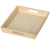 Artemio Plateau Rectangle, Bois, Beige, 25 x 35 x 4,5 cm VIPB2535 (Lot de 6)