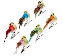 Artemio Set de 6 Oiseau Miniature, Autre, Multicolore, 3,7 x 2,5 x 5,3 cm 13001021