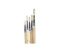 Artemio Set de 6 Pinceau Rond, Bois, Beige, 7,5 x 1 x 26,5 cm VIBPRO