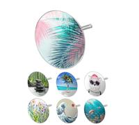 arteneur Bouchon de Baignoire Universel Feuilles de Palmier en INOX | Surface POM anti-jaune et anti-rayures, triple joint, chrome, Ø70mm, réglable 45-78mm, vis laiton+inox