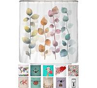 arteneur Rideau Anti-Moisissure 180x180 cm Feuilles Colorées