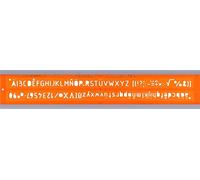 Trace-lettres minerva tracage technique 3.5mm orange