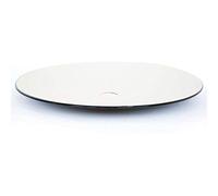 Arterameferro Assiette émaillée pour lampes en fer à mur ou suspension 40 cm, Ronde, Beige, Fer ou Acier, Montage au plafond