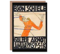 Artery8 Egon Schiele Art Card Galerie Arnot 1915 Exhibition Poster