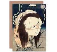 Artery8 Hokusai Ghost of Oiwa c1831-1832 Fine Art Greeting Card Plus Envelope Blank Inside
