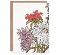 Artery8 Julie de Graag Art Card Chrysanthemums Flower Painting