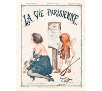 Artery8 La Vie Parisienne Heartbreak Cupid Love Magazine Cover Extra Large XL Wall Art Poster Print Cœur L'amour Couverture du magazine Couverture mur Impression d'affiches