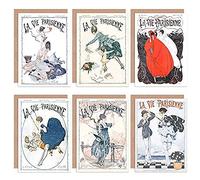 Artery8 la Vie Parisienne Lot de 6 Cartes de Vœux Clown Cupidon Love Clown avec Enveloppes