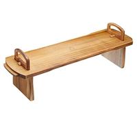 Artesà Plateau de Service en Bois Surélevé, design Rustique en Bois D'Acacia, Pliable pour Un Rangement à Plat, 52 X 15 X 17 cm