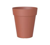 Artevasi Capri Pot High, Haut Pot Rond en Plastique, 46cm, Couleur: Terre Cuite