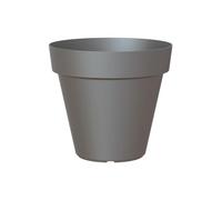 Artevasi Capri Pot, Rond Pot en Plastique, 30cm, Couleur: Anthracite