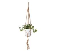 Artevasi Cintres pour Plantes en macramé - Décoration Murale d'intérieur - Corde en Coton Faite à la Main - Nœud Simple - 73 cm (carré, Naturel)