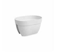 ARTEVASI Jardiniere balcon CAPRI CAMPANA - 40 ma - Blanc - 39 x 25,6 x 22,5 cm