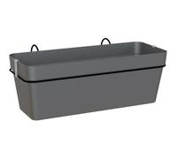 ARTEVASI Kit balcon Jardiniere CAPRI RE 50cm anthracite - 50,2 x 28,5 x h20 cm - 1,45L