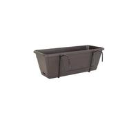 Artevasi Kit jardinière Venezia – réserve d'eau 10 L – 49 x 19,5 x 16,6 cm – gris anthracite