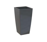 Artevasi Pisa Pot, Pot à Fleurs de Forme carrée avec Insert, pour l'intérieur ou l'extérieur, 60 cm de Haut, Anthracite.