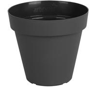 ARTEVASI Pot de fleurs CAPRI - Anthracite - Résistant au gel - 40 x 40 x 34,7 cm - 28,3L