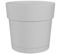 Artevasi Capri Wide Pot, Réserve d'eau, Pot en Plastique, Blanc, 30cm