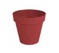 Artevasi Pot de fleurs Capri – Pot rond en plastique 50 cm – Rouge foncé