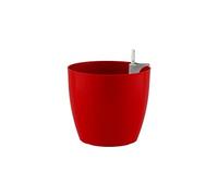 Pot de fleurs - ARTEVASI - San Remo SWS 30 BR - Intérieur/extérieur - Plastique - Ø30 x H27 cm - 14,5 L - Rouge foncé