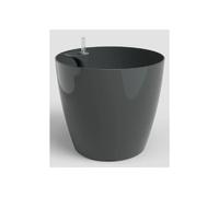 artevasi© SAN REMO Jardinière SWS Anthracite avec arrosage Ø 42 cm - plastique