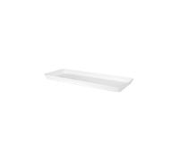 ARTEVASI Soucoupe rectangulaire Capri Xl - 29 x 53 x H 4 cm - 5.2 L - Blanc
