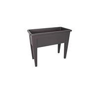 Artevasi Venezia Jardinière avec système d'auto-Irrigation, pour l'intérieur ou l'extérieur, 80cm de Long, 69cm de Haut, Anthracite