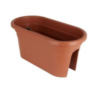 artevasi© VENEZIA Jardinière Garde-corps couleur terracotta 60 cm - plastique