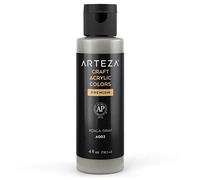 ARTEZA Peinture acrylique artisanale, A002 Gris Koala, bouteilles de 118 ml, à base d'eau, mélangeable, peintures acryliques mates pour des projets d'art et de bricolage sur toute surface