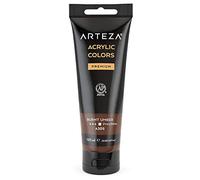 Arteza Peinture Acrylique Haut de Gamme pour Artiste, Couleur Ombre Brulé, Poche/Tube 120ml, Pigments Haute Densité, Non Décolorant, Non Toxique pour Artistes et Peintres Amateurs