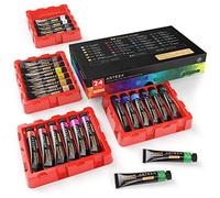 ARTEZA Peinture Gouache en Tube Haute Qualité - 24 Tubes de Gouache Couleurs (24 x 12 ml), Non Toxique, Pour Artistes Professionnels et Peintres Amateurs