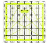 Arteza Règle De Couture En Acrylique Résistant Avec Échelle En Pouces 6" X 6" (15,24 X - 15,24 Centimètres) - Lignes De Quadrillage Bicolores Pour Patchwork